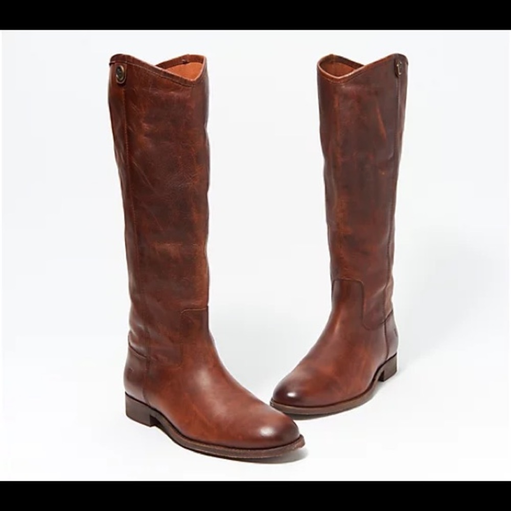 Frye Melissa button2 wide calf riding boots